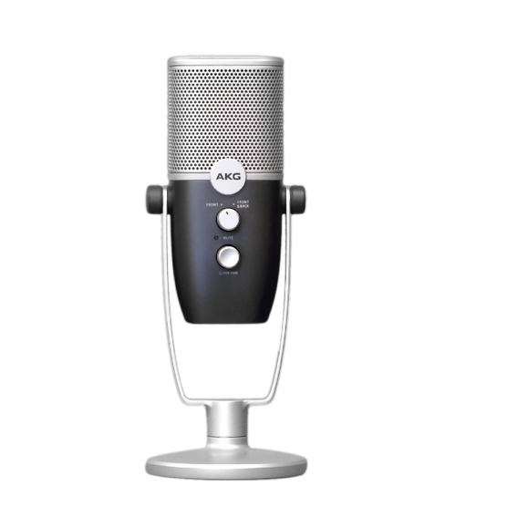AKG Ara - Blue - Professional Two-Pattern USB Condenser Microphone - Detailshot 10