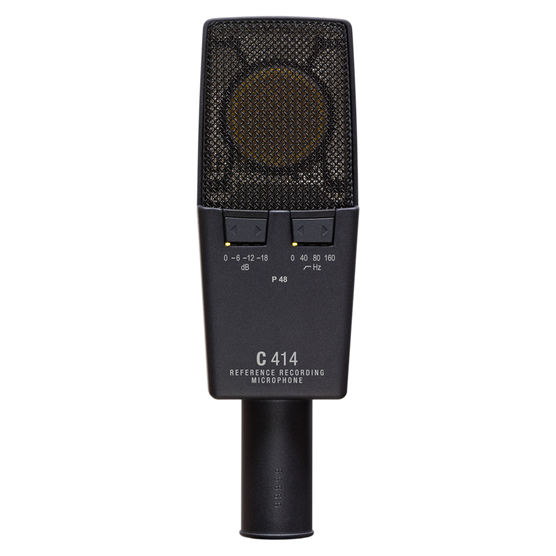 C414 XLS - Black - Reference multipattern 
condenser microphone - Back